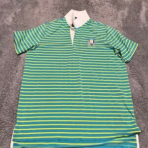 Ralph Lauren RLX Golf Polo Shirt Mens Large 2016 Ryder Cup USA Hazletine Striped